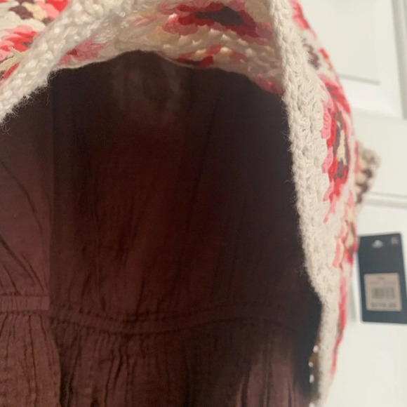 Lucky Brand Crochet‎ Romper - Size M - Pink Granny Square - NWT - Picture 7 of 15